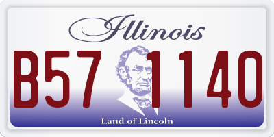 IL license plate B571140