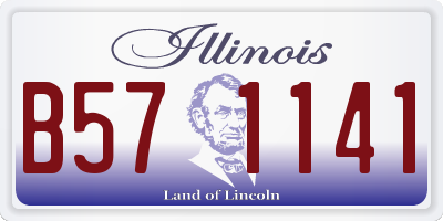 IL license plate B571141