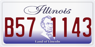 IL license plate B571143