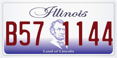 IL license plate B571144