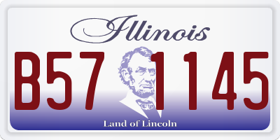 IL license plate B571145
