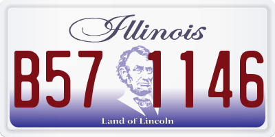 IL license plate B571146