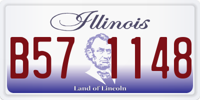 IL license plate B571148