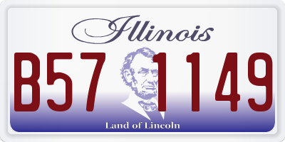 IL license plate B571149