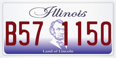 IL license plate B571150