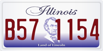 IL license plate B571154