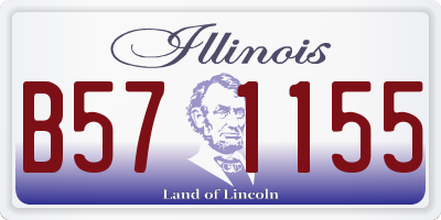 IL license plate B571155