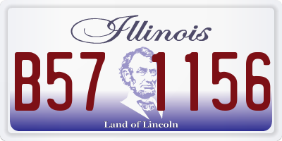 IL license plate B571156