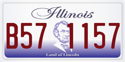 IL license plate B571157