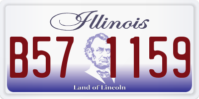 IL license plate B571159
