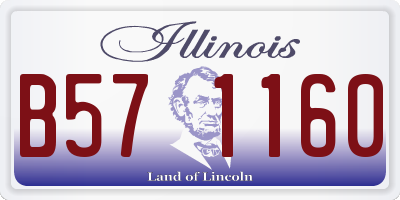 IL license plate B571160