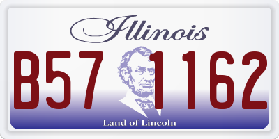 IL license plate B571162