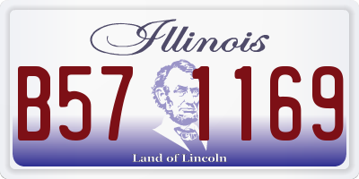 IL license plate B571169