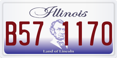 IL license plate B571170