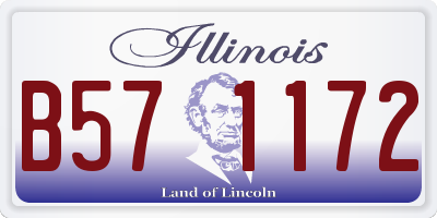 IL license plate B571172