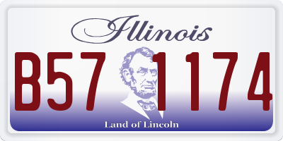 IL license plate B571174