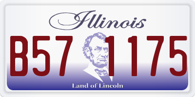 IL license plate B571175
