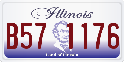 IL license plate B571176