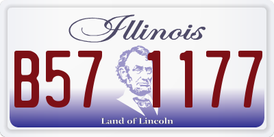 IL license plate B571177
