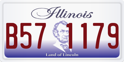 IL license plate B571179