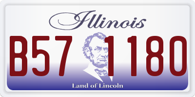 IL license plate B571180