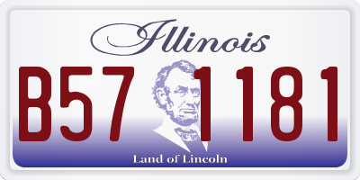 IL license plate B571181