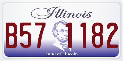 IL license plate B571182