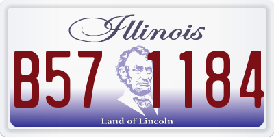 IL license plate B571184