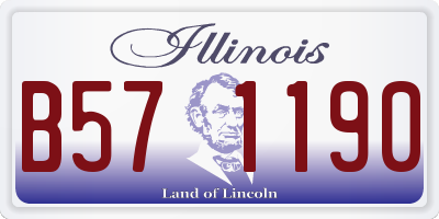 IL license plate B571190