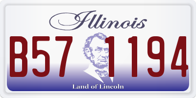 IL license plate B571194