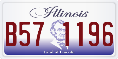 IL license plate B571196