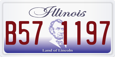 IL license plate B571197