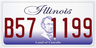 IL license plate B571199