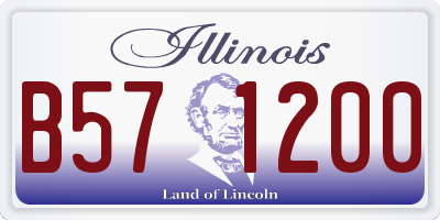 IL license plate B571200
