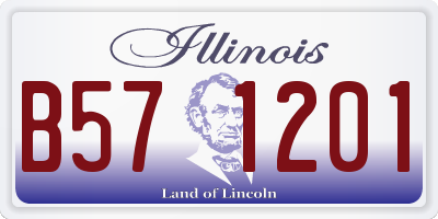 IL license plate B571201