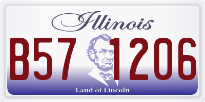 IL license plate B571206