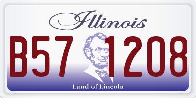 IL license plate B571208