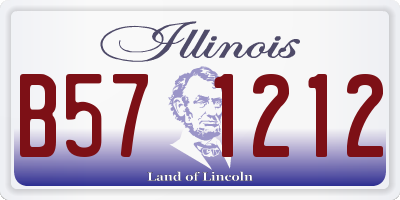 IL license plate B571212