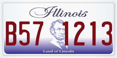 IL license plate B571213
