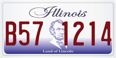 IL license plate B571214