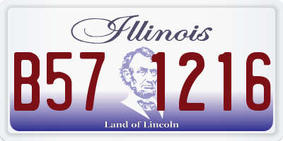 IL license plate B571216