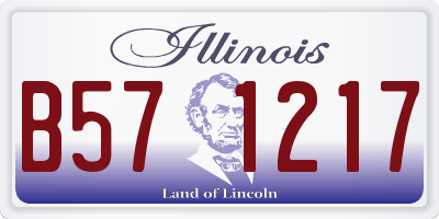 IL license plate B571217