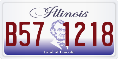 IL license plate B571218