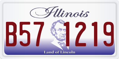 IL license plate B571219