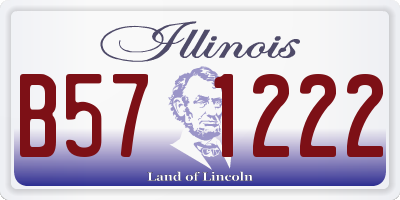 IL license plate B571222