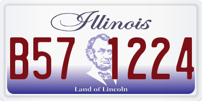 IL license plate B571224