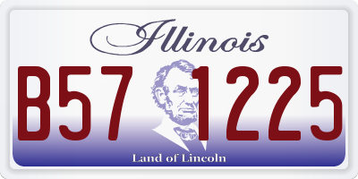 IL license plate B571225