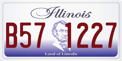 IL license plate B571227