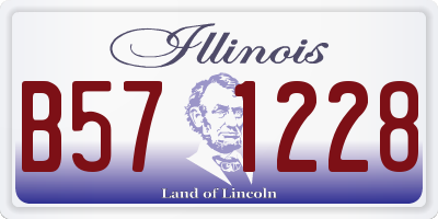 IL license plate B571228