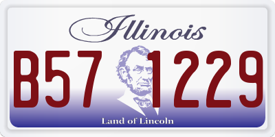 IL license plate B571229